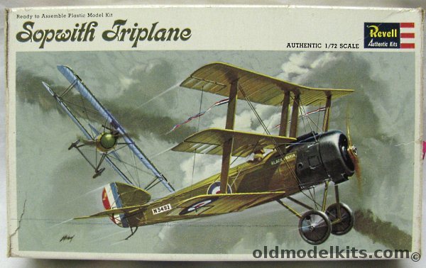 Revell 1/72 Sopwith Triplane - Prototype N500 / 'Peggy' of No.1 Sq / 'Black Maria' of Raymond Collinshaw, H654-60 plastic model kit